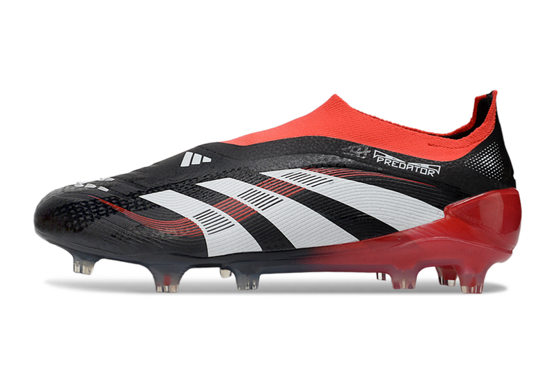 ADIDAS PREDATOR 25 LACELESS ELITE CAMPO "MOMENTS" - PRETA E VERMELHA