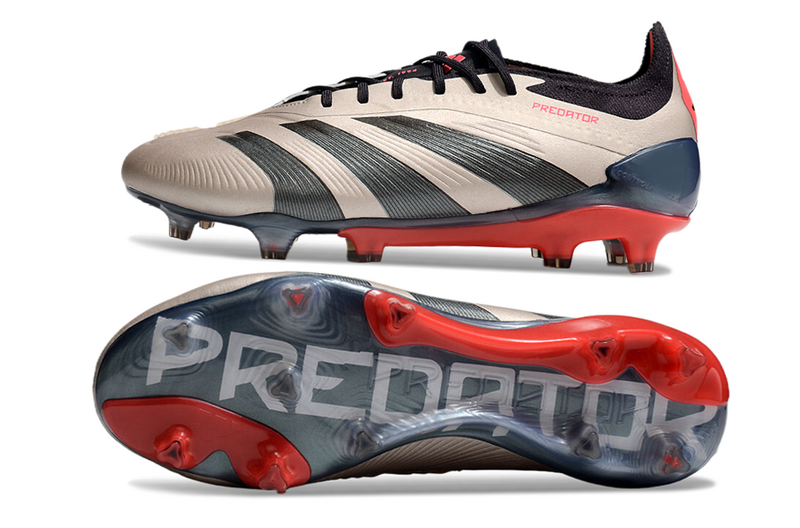 ADIDAS PREDATOR 24 ELITE CAMPO - BRANCA E CINZA