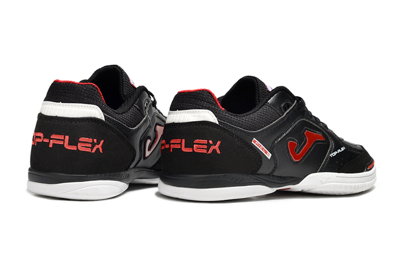 CHUTEIRA JOMA TOP FLEX FUTSAL - PRETA E VERMELHA