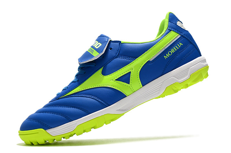 CHUTEIRA MIZUNO MORELIA II SOCIETY - AZUL E VERDE