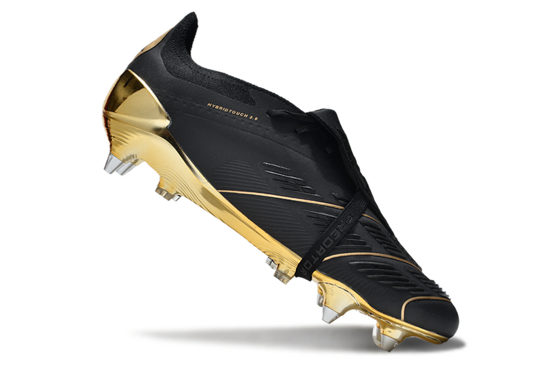 ADIDAS PREDATOR 24 FT ELITE TRAVA MISTA - PRETA E DOURADA