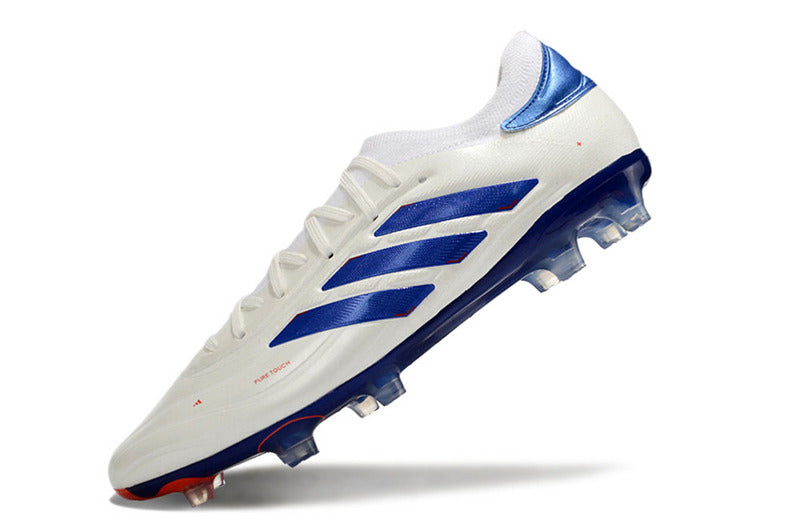 CHUTEIRA ADIDAS COPA PURE II CAMPO "ADVANCEMENT" - BRANCA E AZUL
