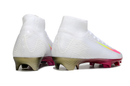 CHUTEIRA NIKE AIR ZOOM MERCURIAL SUPERFLY 10 ELITE CAMPO - BRANCA E ROSA