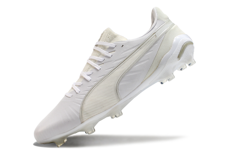 CHUTEIRA PUMA KING FG/AG CAMPO "WHITEOUT" - BRANCA