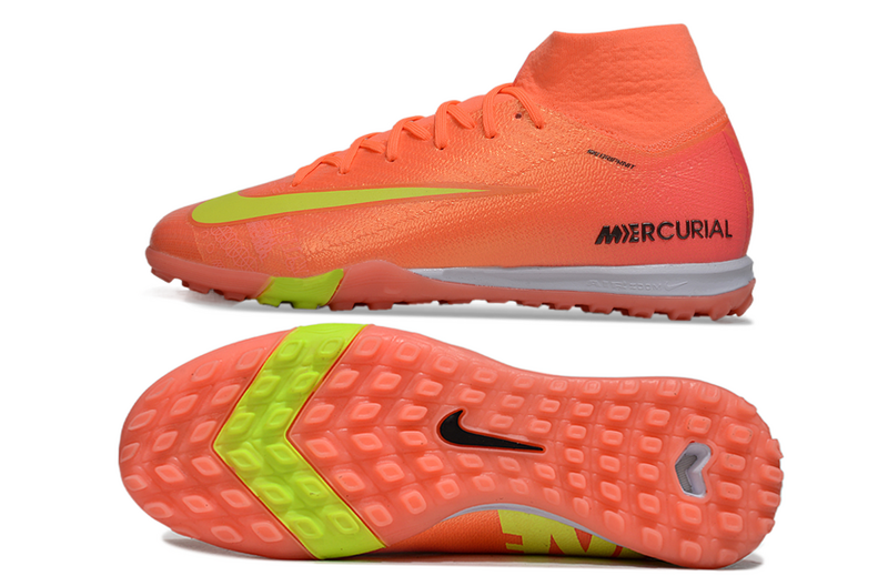 CHUTEIRA NIKE MERCURIAL AIR ZOOM SUPERFLY 10 ELITE SOCIETY "COSMIC SPEED 2" - LARANJA E AMARELA