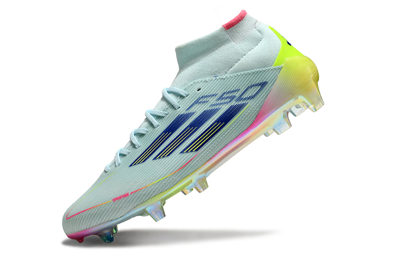 ADIDAS F50.1 MID ELITE CAMPO "OLYMPIC BOOT" - AZUL E COLORIDA