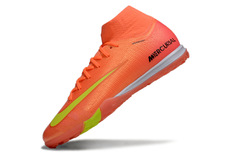 CHUTEIRA NIKE MERCURIAL AIR ZOOM SUPERFLY 10 ELITE SOCIETY "COSMIC SPEED 2" - LARANJA E AMARELA