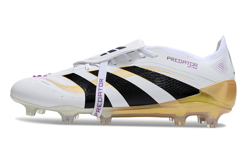 ADIDAS PREDATOR 25 FT ELITE CAMPO - BRANCA E DOURADA