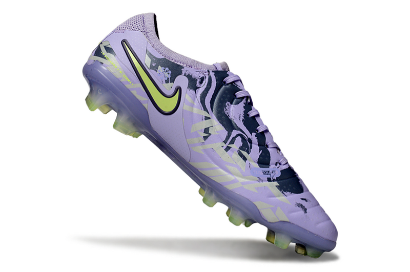 CHUTEIRA NIKE TIEMPO LEGEND 10 ELITE CAMPO "UNITED 001" - ROXA E VERDE