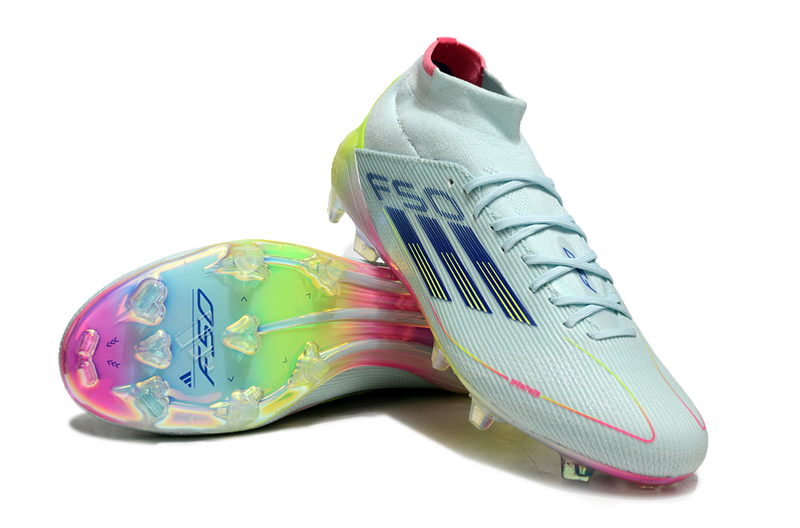 ADIDAS F50.1 MID ELITE CAMPO "OLYMPIC BOOT" - AZUL E COLORIDA