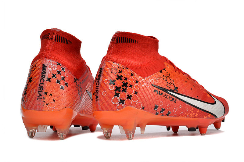 CHUTEIRA NIKE AIR ZOOM MERCURIAL SUPERFLY 9 ELITE TRAVA MISTA FIXA "DREAM SPEED 7" - VERMELHA