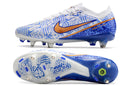 CHUTEIRA NIKE AIR ZOOM MERCURIAL VAPOR 15 ELITE TRAVA MISTA FIXA "CR7" - BRACA E AZUL