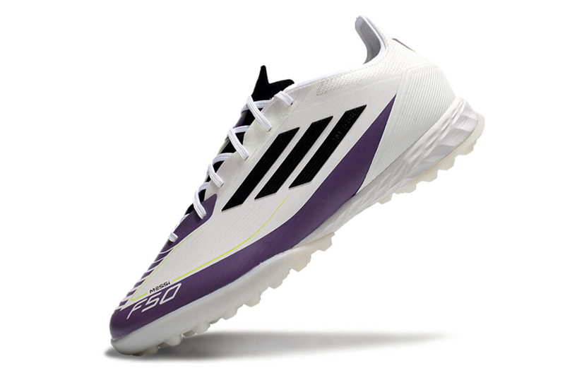 CHUTEIRA ADIDAS F50 SOCIETY - BRANCA E ROXA