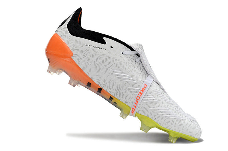 ADIDAS PREDATOR 24 FT ELITE CAMPO "STELLAR ICON" - BRANCA E LARANJA