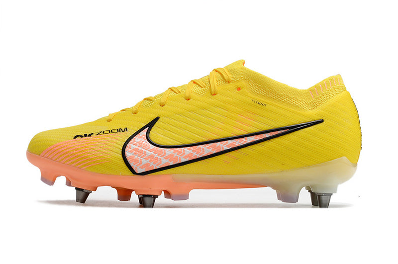 CHUTEIRA NIKE AIR ZOOM MERCURIAL VAPOR 15 ELITE TRAVA MISTA "LUCENT" - AMARELA E LARANJA