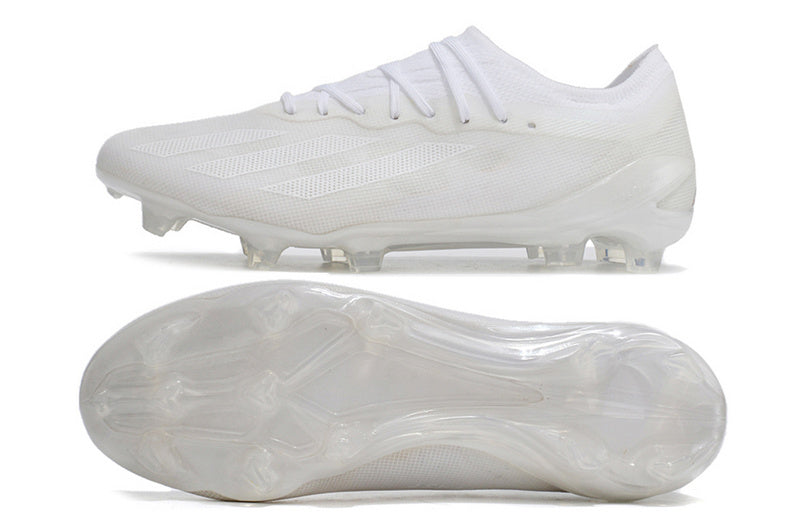 CHUTEIRA ADIDAS X CRAZYFAST.1 CAMPO "PEARLIZED" - BRANCA