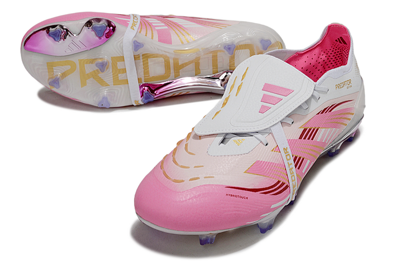 ADIDAS PREDATOR 25 FT ELITE CAMPO - BRANCA E ROSA