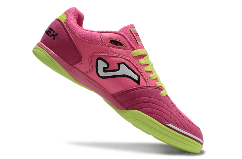CHUTEIRA JOMA TOP FLEX FUTSAL - ROSA E VERDE