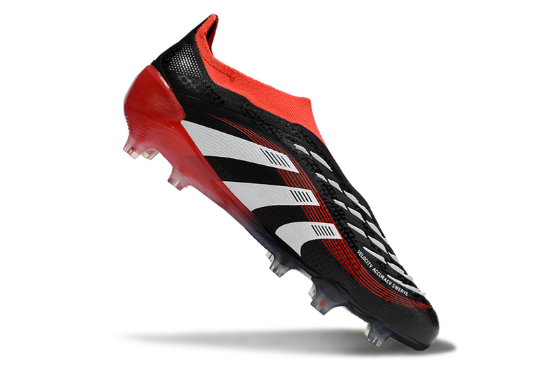 ADIDAS PREDATOR 25 LACELESS ELITE CAMPO "MOMENTS" - PRETA E VERMELHA