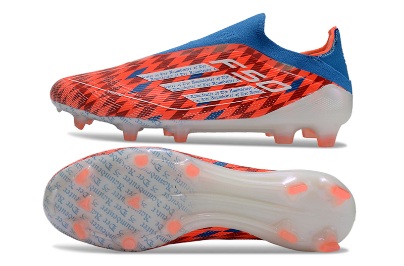 ADIDAS F50 LACELASS ELITE CAMPO - VERMELHA E AZUL