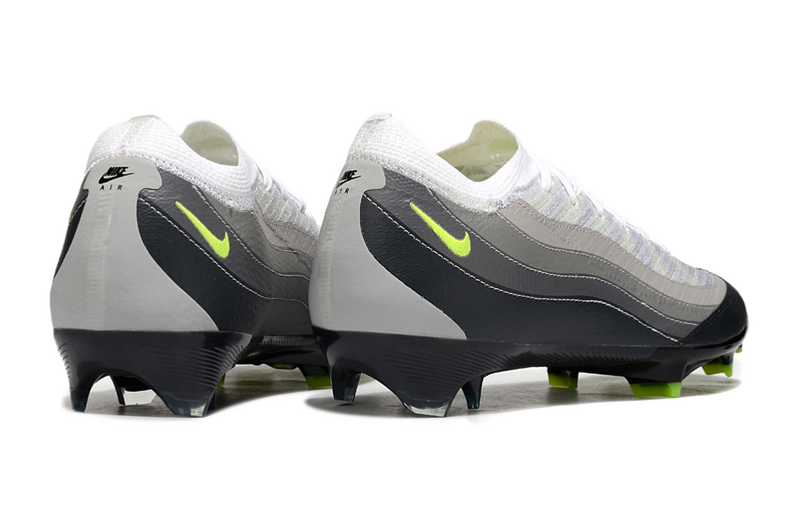 CHUTEIRA NIKE AIR ZOOM MERCURIAL VAPOR 16 ELITE CAMPO "AIR MAX 95" - CINZA E PRETA