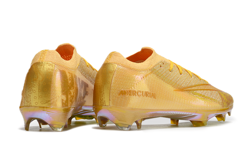 CHUTEIRA NIKE AIR ZOOM MERCURIAL VAPOR 16 ELITE CAMPO "COSMIC SPEED 3" - DOURADA