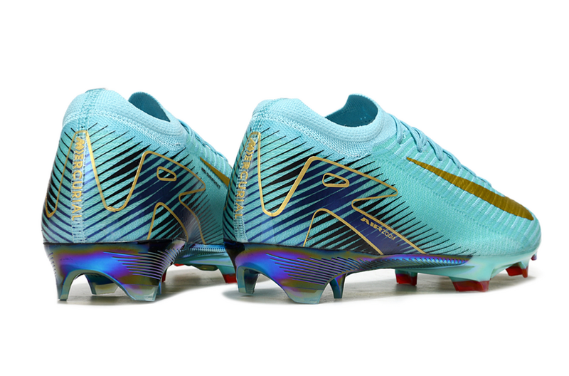 CHUTEIRA NIKE AIR ZOOM MERCURIAL VAPOR 16 ELITE CAMPO - VERDE E DOURADA