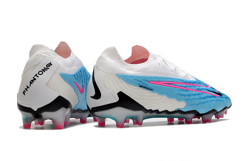CHUTEIRA NIKE GX ELITE CAMPO - BRANCA E AZUL