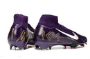 CHUTEIRA NIKE AIR ZOOM MERCURIAL SUPERFLY 10 ELITE CAMPO "MBAPPÉ" - ROXA E AMARELA