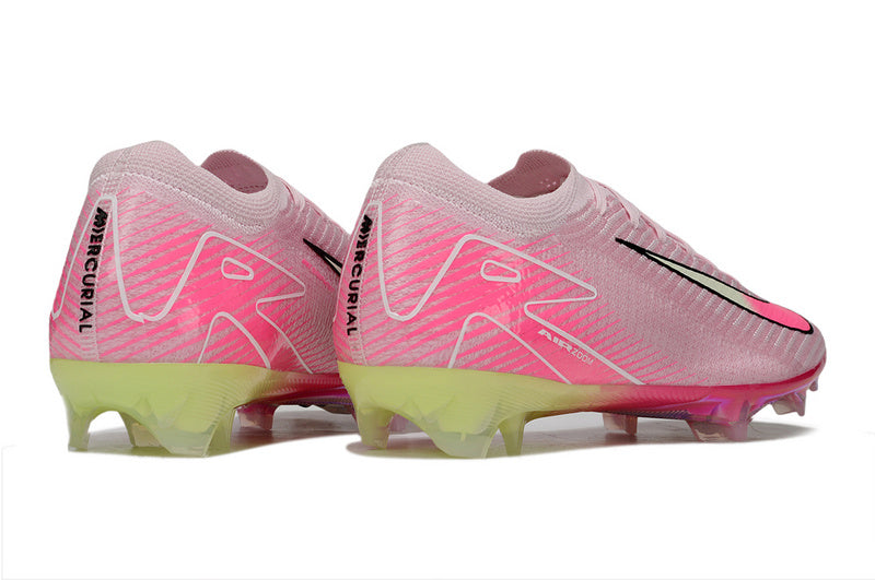 CHUTEIRA NIKE AIR ZOOM MERCURIAL VAPOR 16 ELITE CAMPO - ROSA E AMARELA