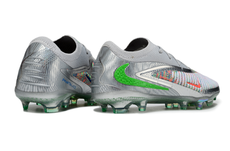 CHUTEIRA NIKE PHANTOM 6 ELITE CAMPO - CINZA E COLORIDA