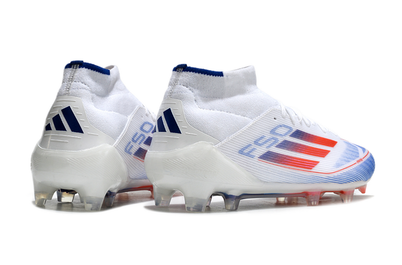 ADIDAS F50.1 MID ELITE CAMPO "ADVANCEMENT" - BRANCA E AZUL