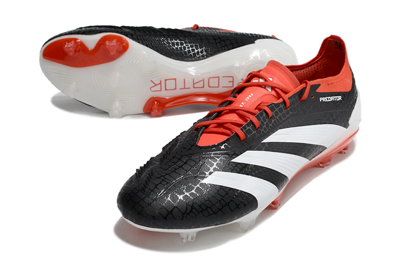ADIDAS PREDATOR 24 ELITE CAMPO - LARANJA E PRETA