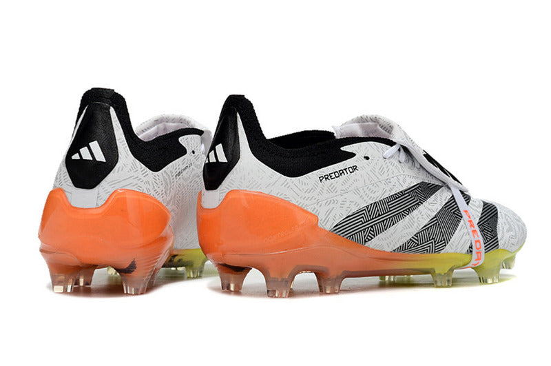 ADIDAS PREDATOR 24 FT ELITE CAMPO "STELLAR ICON" - BRANCA E LARANJA