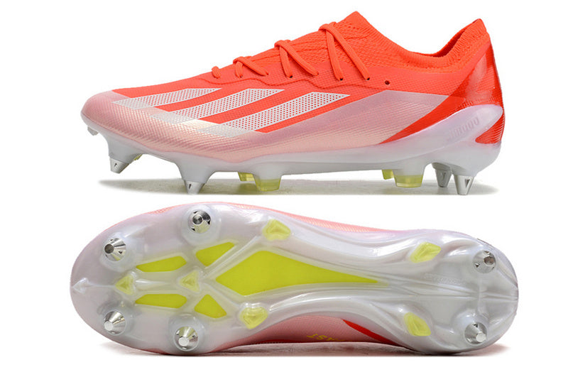 ADIDAS X CRAZYFAST.1 TRAVA MISTA "ENERGY CITRUS" - LARANJA E BRANCA