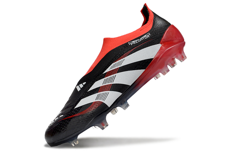 ADIDAS PREDATOR 25 LACELESS ELITE CAMPO "MOMENTS" - PRETA E VERMELHA