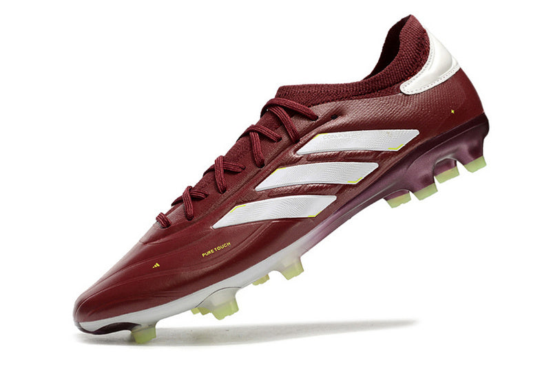 CHUTEIRA ADIDAS COPA PURE II CAMPO "ENERGY CITRUS" VINHO E BRANCA