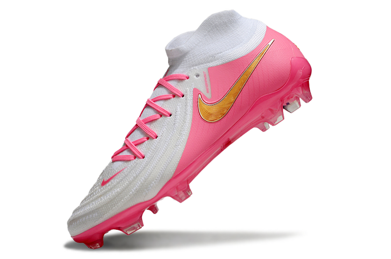 CHUTEIRA NIKE PHANTOM LUNA II ELITE CAMPO - BRANCA E ROSA