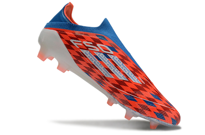 ADIDAS F50 LACELASS ELITE CAMPO - VERMELHA E AZUL