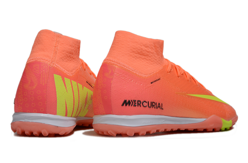 CHUTEIRA NIKE MERCURIAL AIR ZOOM SUPERFLY 10 ELITE SOCIETY "COSMIC SPEED 2" - LARANJA E AMARELA