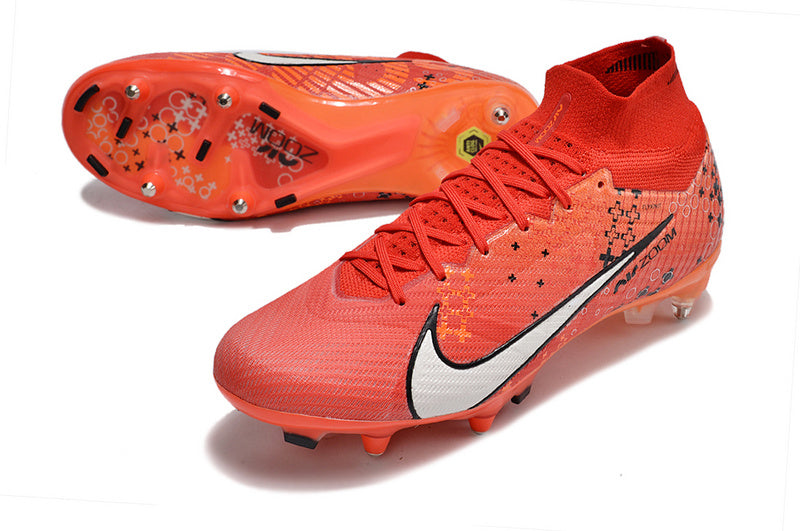 CHUTEIRA NIKE AIR ZOOM MERCURIAL SUPERFLY 9 ELITE TRAVA MISTA FIXA "DREAM SPEED 7" - VERMELHA