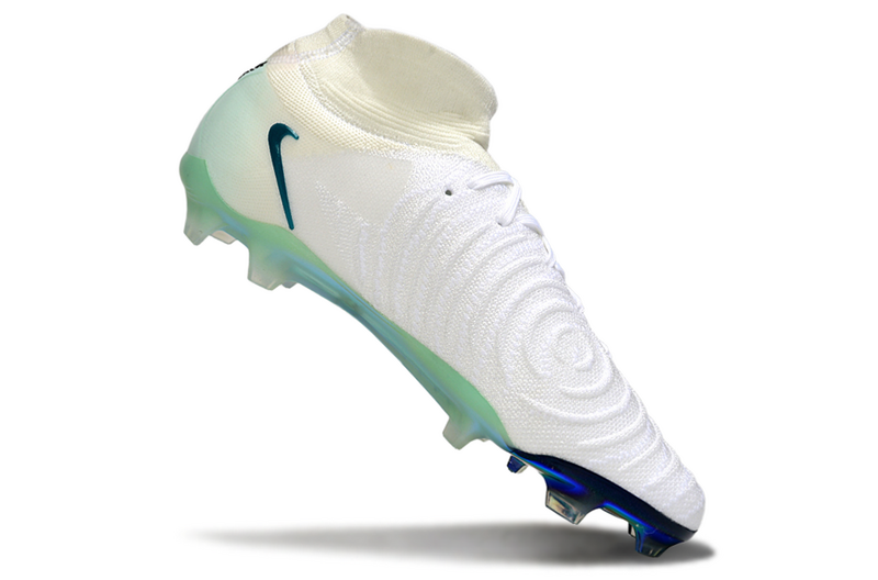 CHUTEIRA NIKE PHANTOM LUNA II ELITE CAMPO "CHROMATIC" - BRANCA E VERDE