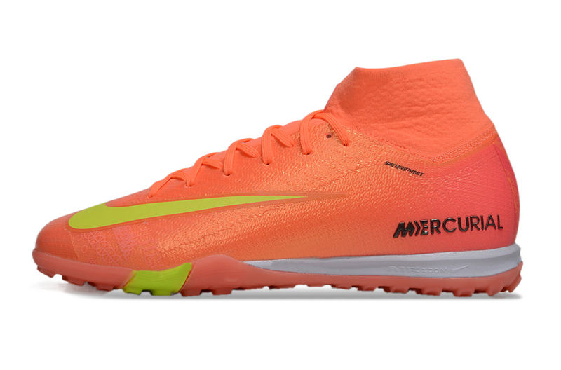 CHUTEIRA NIKE MERCURIAL AIR ZOOM SUPERFLY 10 ELITE SOCIETY "COSMIC SPEED 2" - LARANJA E AMARELA