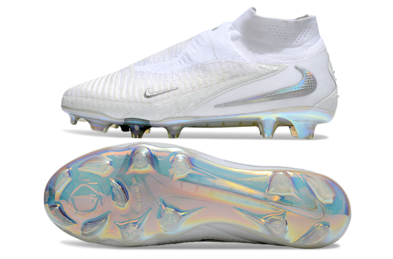 CHUTEIRA NIKE PHANTOM 6 HIGH ELITE CAMPO - BRANCA
