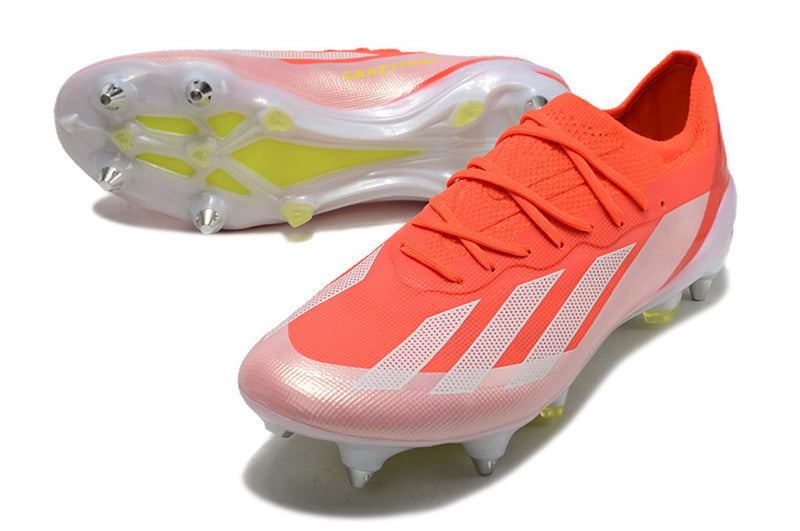ADIDAS X CRAZYFAST.1 TRAVA MISTA "ENERGY CITRUS" - LARANJA E BRANCA
