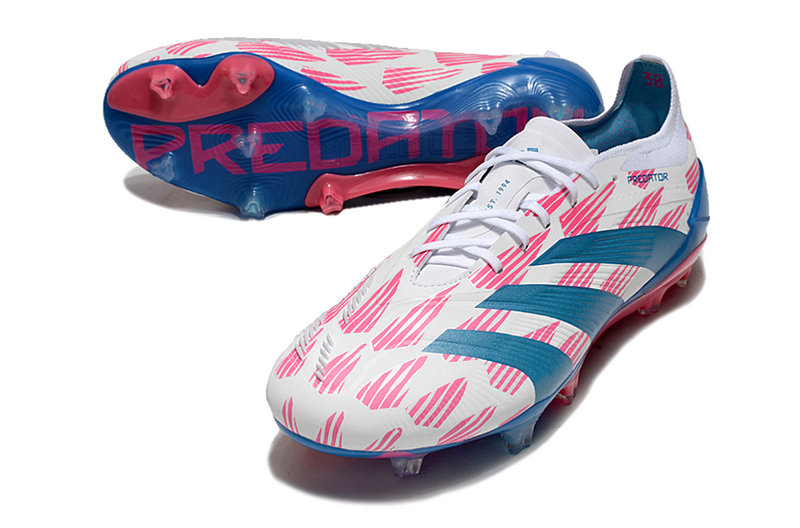 ADIDAS PREDATOR 24 ELITE CAMPO "REEMERGENCE" - AZUL E BRANCA