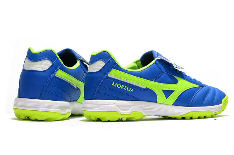 CHUTEIRA MIZUNO MORELIA II SOCIETY - AZUL E VERDE