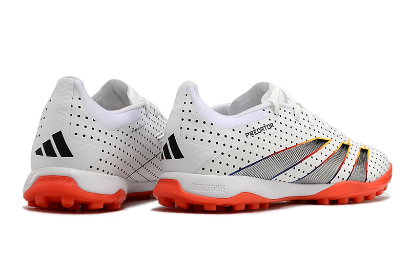 CHUTEIRA ADIDAS PREDATOR 24 ELITE SOCIETY - BRANCA, CINZA E VERMELHA