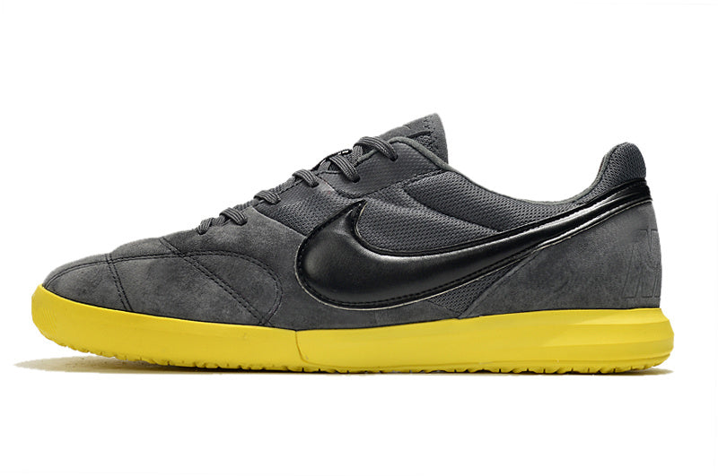 CHUTEIRA NIKE PREMIER II SALA FUTSAL - CINZA E AMARELA