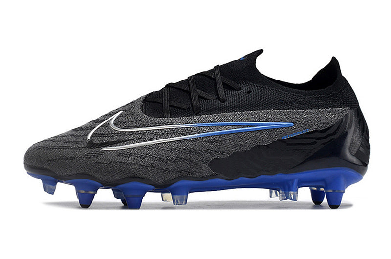 CHUTEIRA NIKE GX ELITE TRAVA MISTA FIXA - PRETA E AZUL
